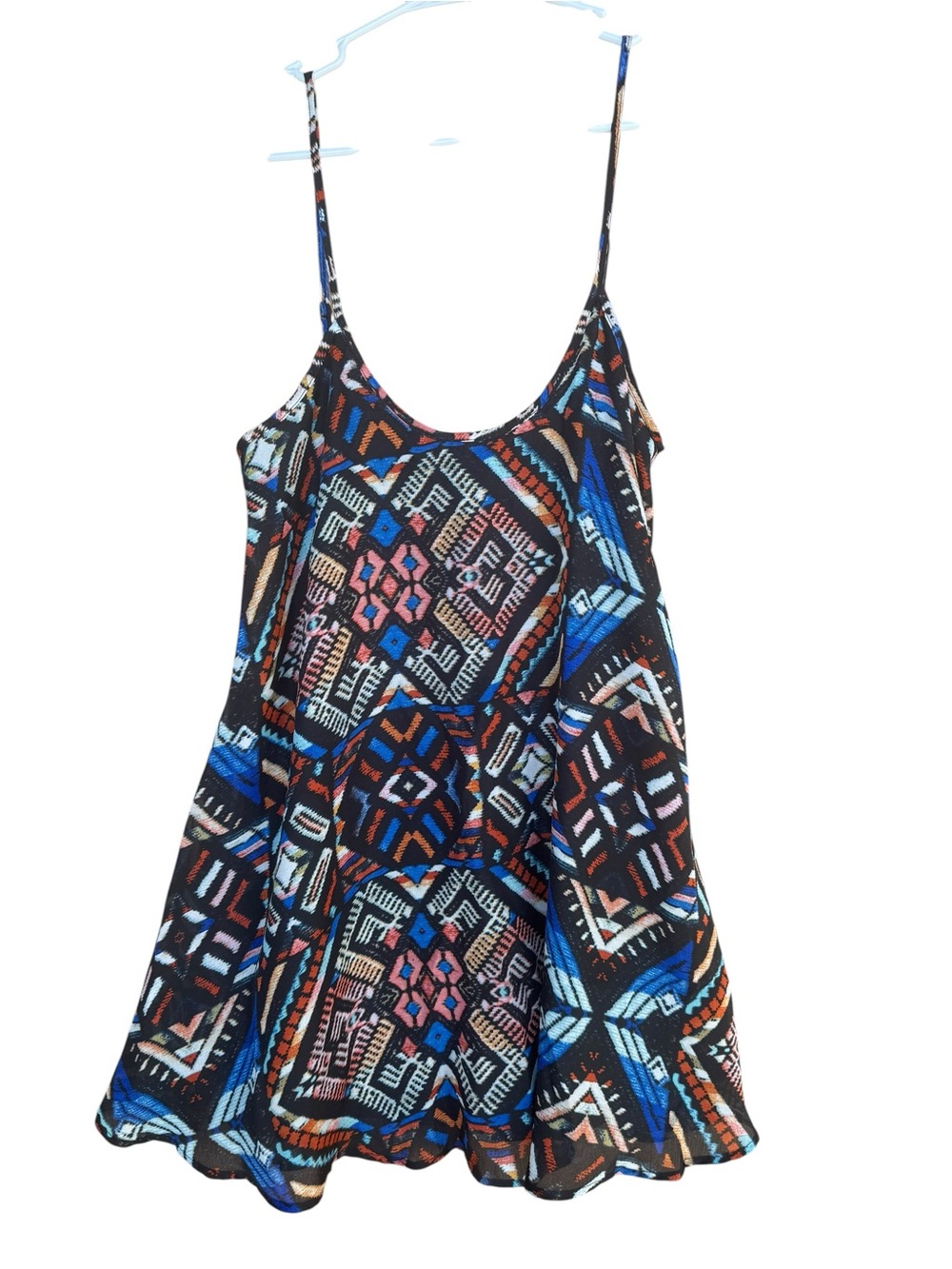 NWT Show Me Your MuMu Bella Guatemala Trapeze Geometric Mini Dress